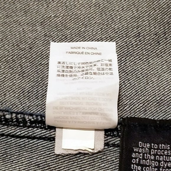 Madewell Dark Wash Zip Front A-Line Denim Blue Jean Mini Skirt 24 Womens 26.5x16 - Picture 11 of 11